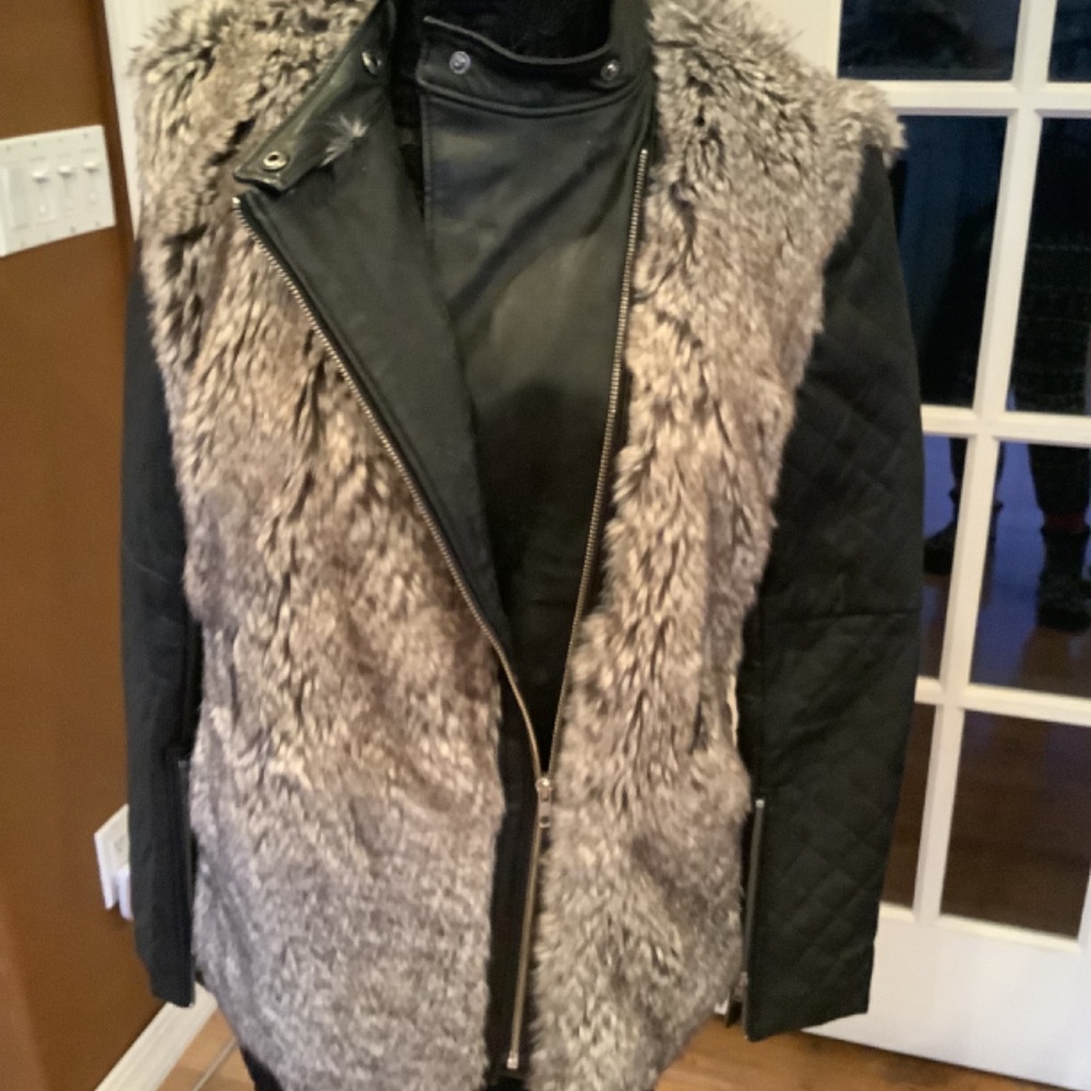 Leather Jacket with fur - Picture 3 of 8